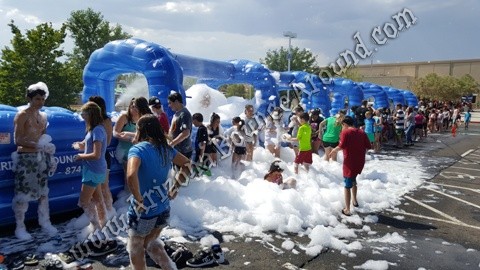 water slides with foam